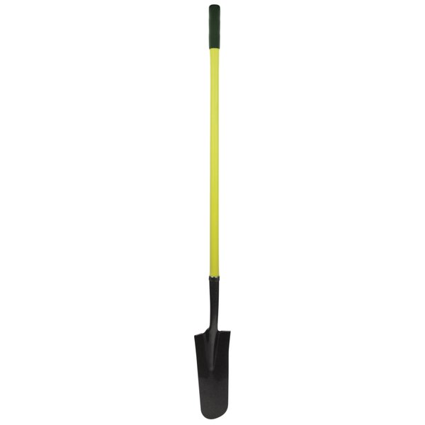 L.H. Dottie 12 ga Drain Spade Shovel, AISI 1055 Carbon Steel Blade, 48" L Yellow Fiberglass Handle SHD